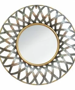 A&B Home Ives Antique Finish Wall Mirror